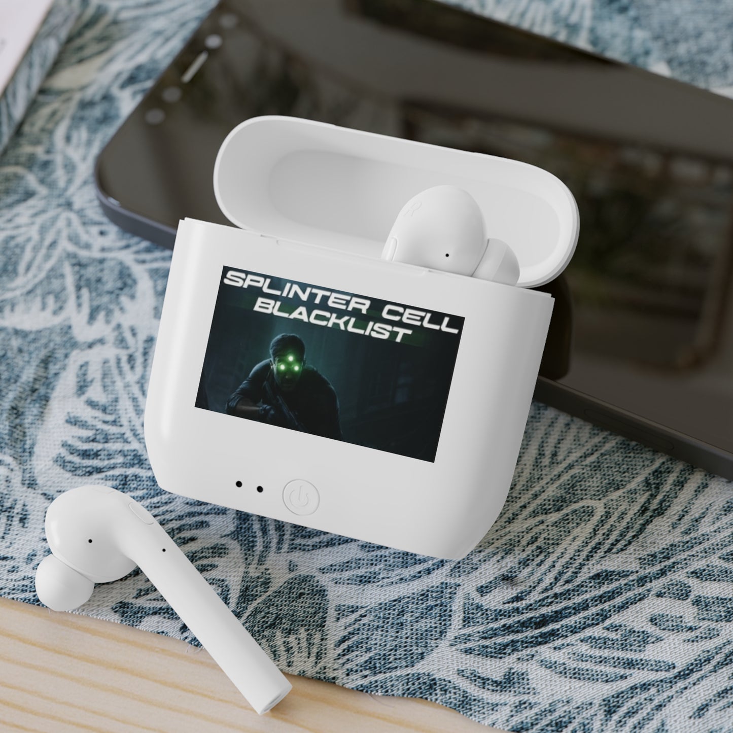 Trendy Wireless Earbuds Case, Custom Earbud Cover, Unique Gift for Music Lovers, Holiday Present, Tech Accessory