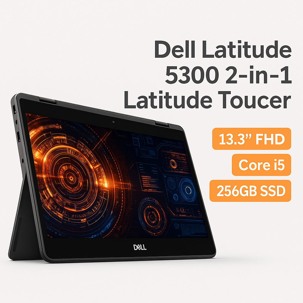 Dell Latitude 5300 2-in-1 | 13.3β FHD Touchscreen | i5 16GB 256GB SSD | Renewed