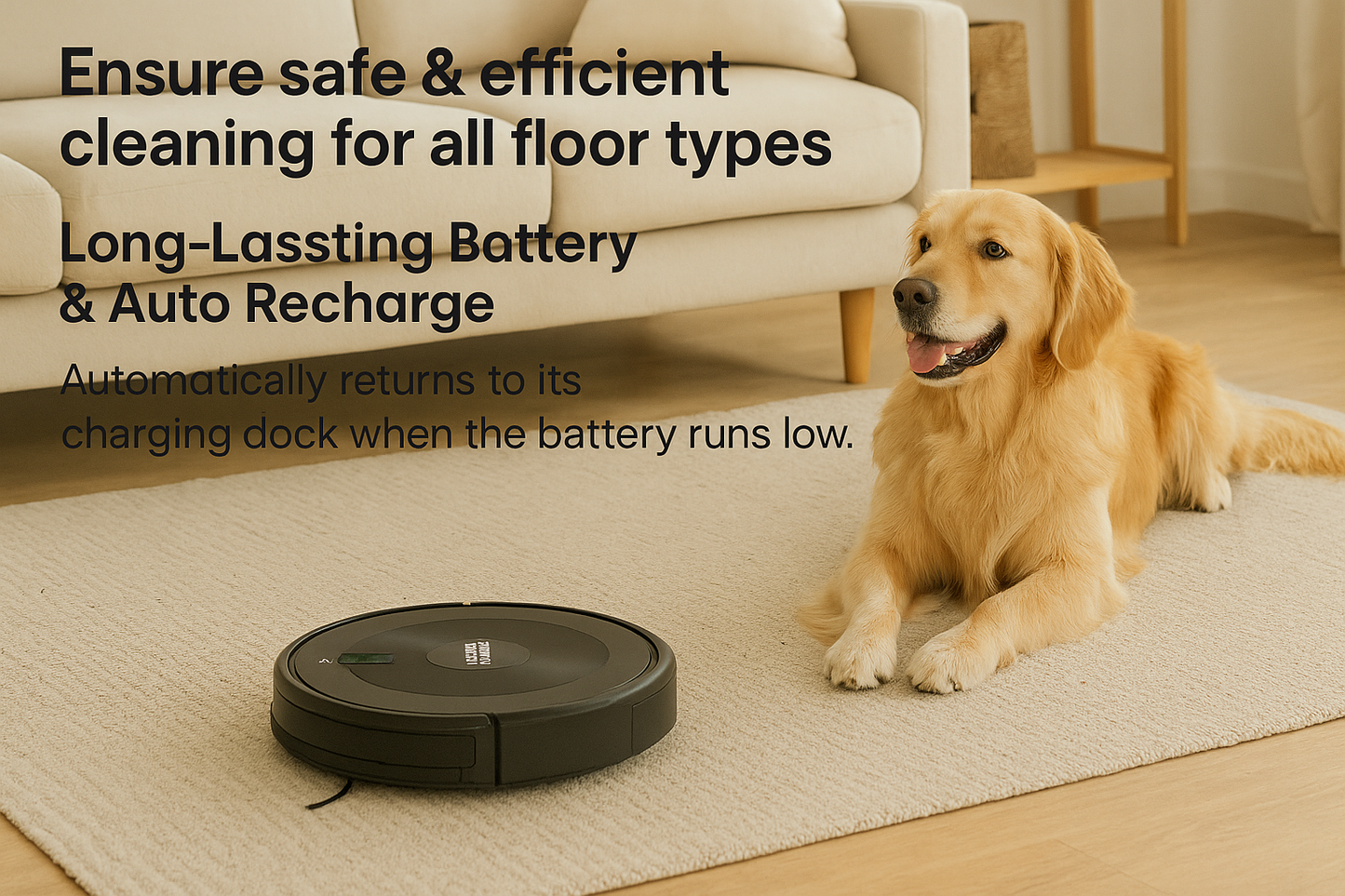 Robot Vacuum and Mop Combo 2500Pa | Smart Cleaner WiFi, Alexa & Pet Hair Tangle-Free