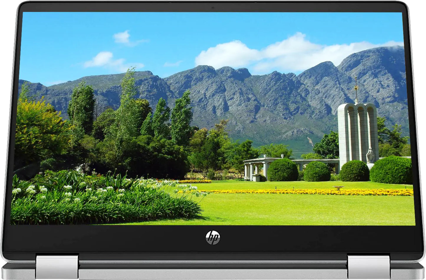 HP 2023 Convertible 2-in-1 Chromebook 14"" HD IPS Touchscreen Intel Pentium Processor up to 3.30GHz 8GB Ram 128GB SSD Super-Fast 6th Gen WiFi Chrome OS Dale Silver (Renewed)