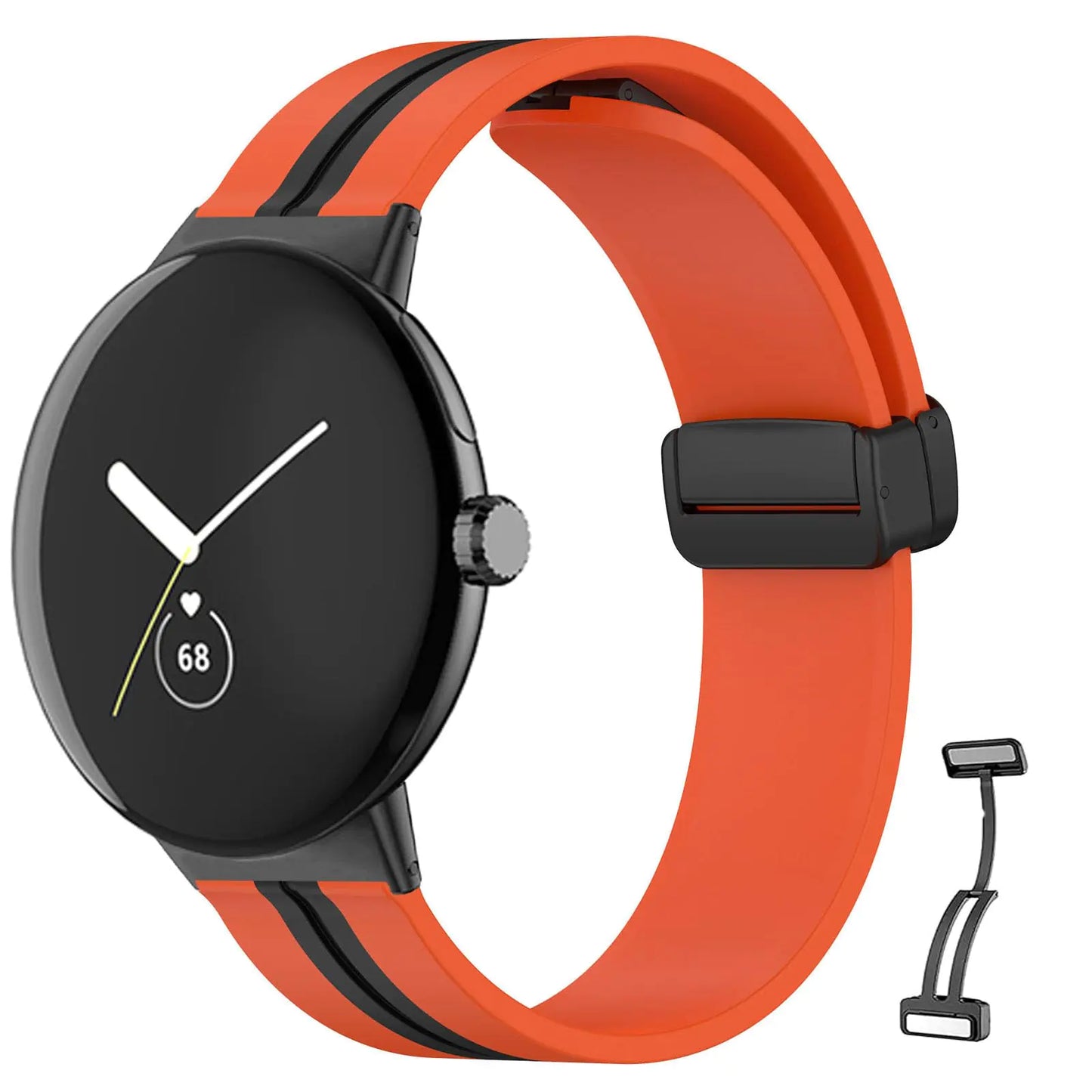 Dogari Compatible with Google Pixel Watch 3 41mm/ Google Pixel Watch 2 Band/Google Pixel Watch Band for Women Men Silicone Waterproof Sport Replacement Straps for Pixel Watch 2/ Pixel Watch