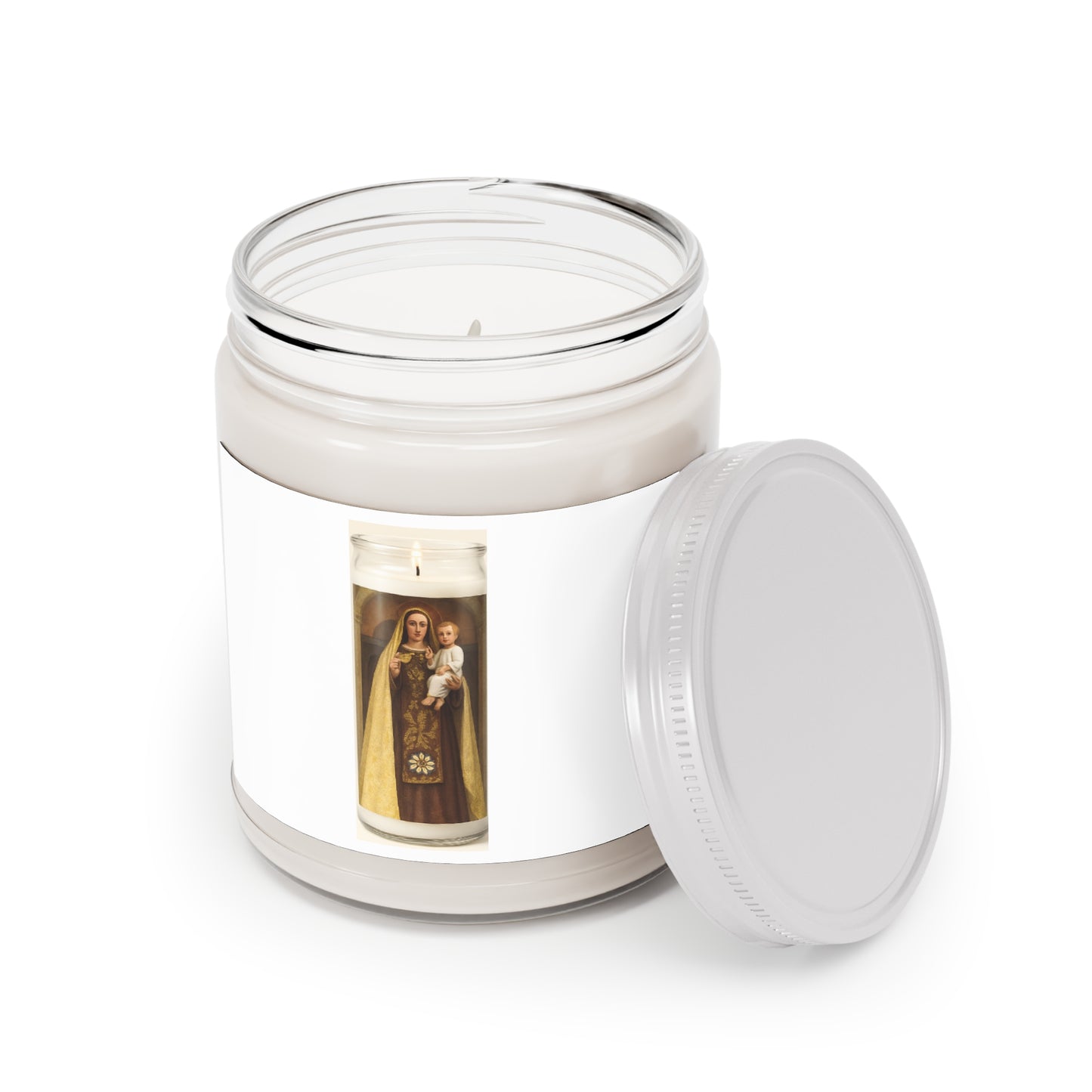 Scented Candle with Religious Design, Spiritual Gifts, Aromatherapy, Home Decor, Candle for Meditation, Gifts for Mom, Holiday Gift