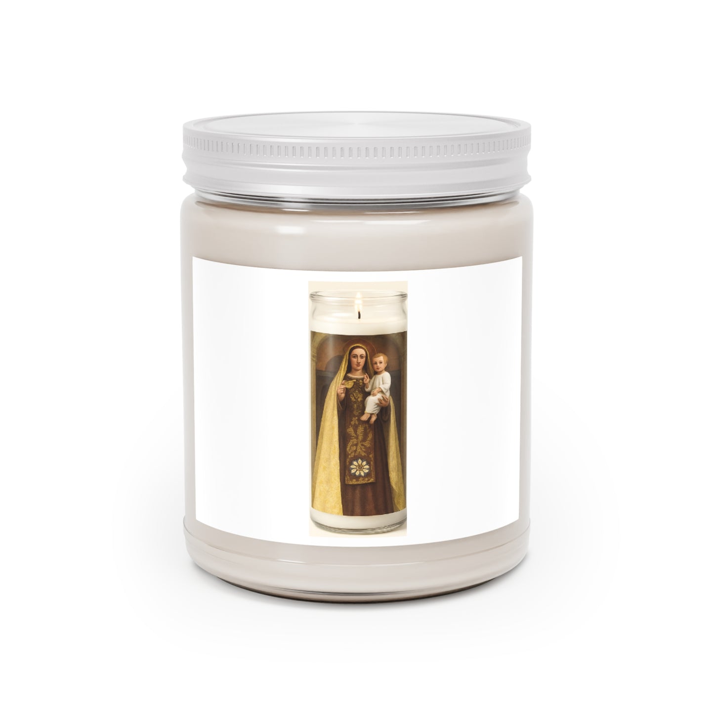 Scented Candle with Religious Design, Spiritual Gifts, Aromatherapy, Home Decor, Candle for Meditation, Gifts for Mom, Holiday Gift