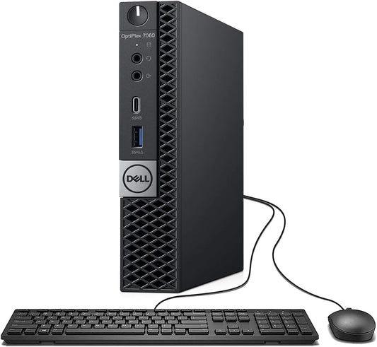 Dell Optiplex 7060 Mini Desktop PC Intel Core i5-8500T 16GB RAM DDR4 512GB SSD WiFi Mouse & Keyboard Windows 11 (Renewed)