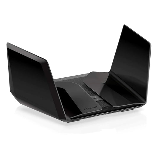 NETGEAR Nighthawk RAXE500 WiFi 6E Router – 10.8 Gbps Speed, 3500 sq. ft. Coverage, 60 DevicesAXE11000 Tri-Band Wireless Speed (Up to 10.8Gbps) New 6GHz Band Coverage up to 3500 sq. ft 60 Devices