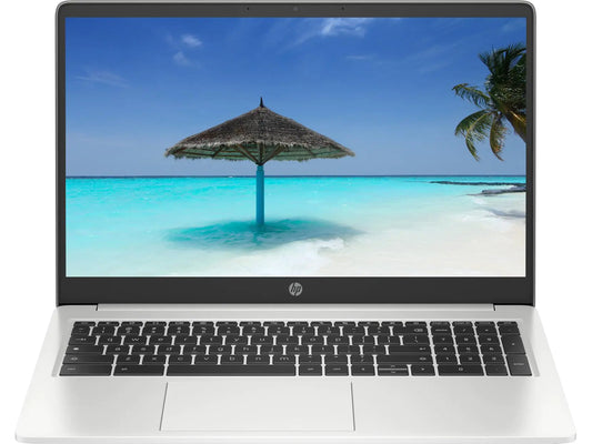 HP Premium 15" HD Micro-Edge IPS Chromebook Intel Pentium Processor Up to 3.28GHz 8GB LPDDR4 128GB SSD 6th Gen WiFi Webcam Bluetooth MSD Slot Chrome OS Dale Silver (Renewed)