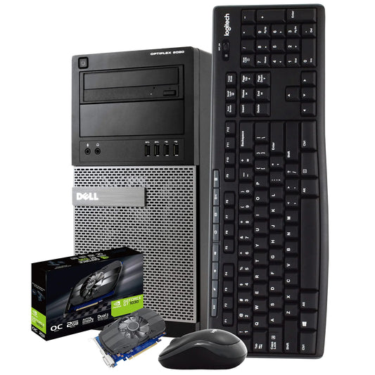 Dell Gaming PC Computer 16GB 500GB SSD Nvidia GT1030 WiFi Windows 10 HDMI (Renewed)