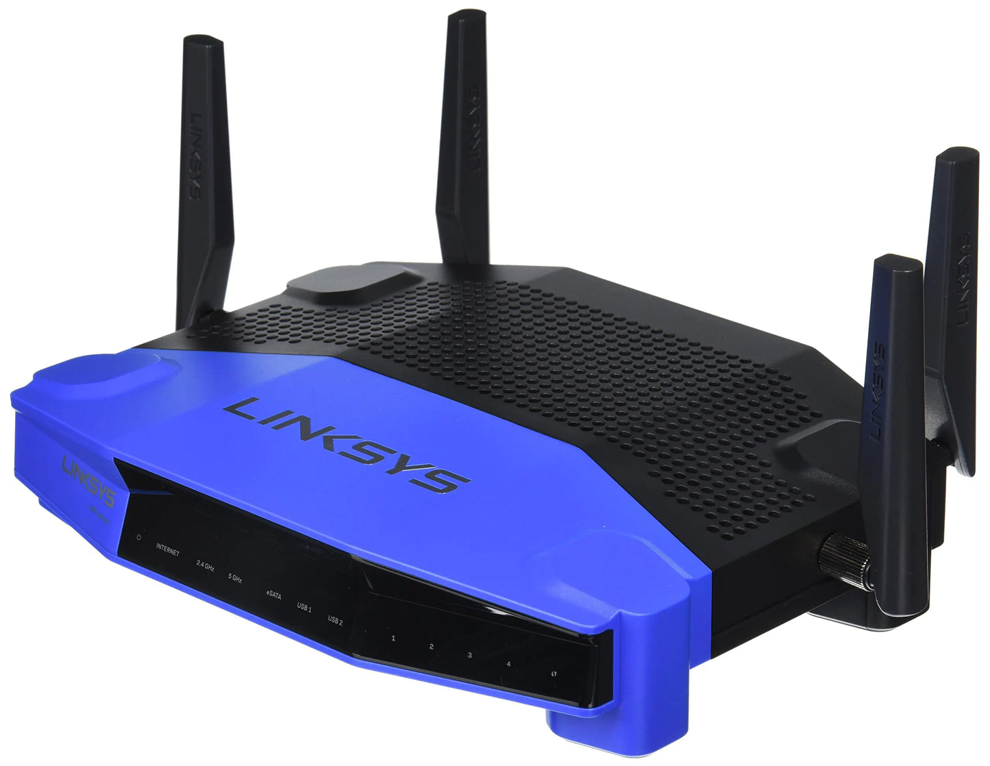 Linksys WRT1900AC Dual-Band+ Wi-Fi Wireless Router with Gigabit & USB 3.0 Ports and eSATA Smart Wi-Fi Enabled to Control Your Network from Anywhere